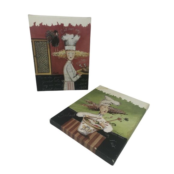 Fun Kitchen Art -Chef Pictures Blonde, Big Haired Female Chef  - Bold & Fun - Picture 9 of 9